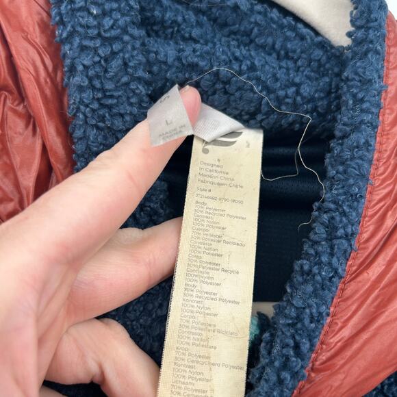 Fabletics Womens Winter Athleisure Larisa Fleece Pullover Sherpa Jacket Size L - Picture 9 of 9